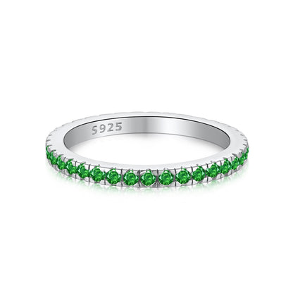 [Vivid Aurora]Delicate Sparkling Round Cut Daily Ring