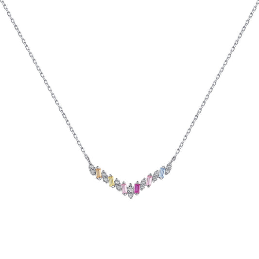 [Vivid Aurora]Dazzling Rainbow Necklace